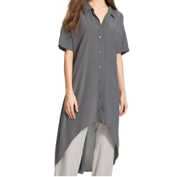 Eileen Fisher Tops - Eileen Fisher Silk Crepe De Chine Tunic Dress